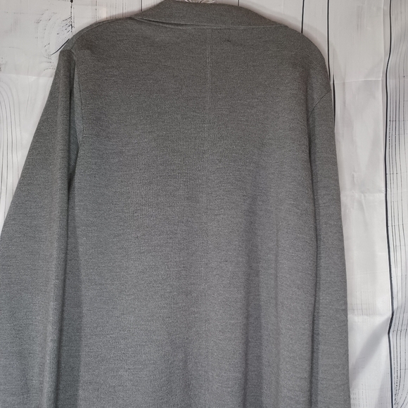 Bloomingdale's Vintage Gray Women's Long Snap Front Sweater 100% Wool NWT - Picture 12 of 15